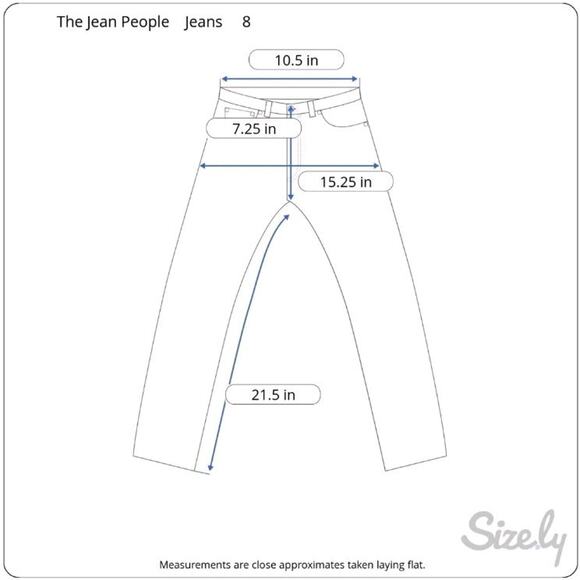 The Jean People Hollywood Boys Jeans Size 8 Black Washed Straight Leg Adjustable - Picture 2 of 11